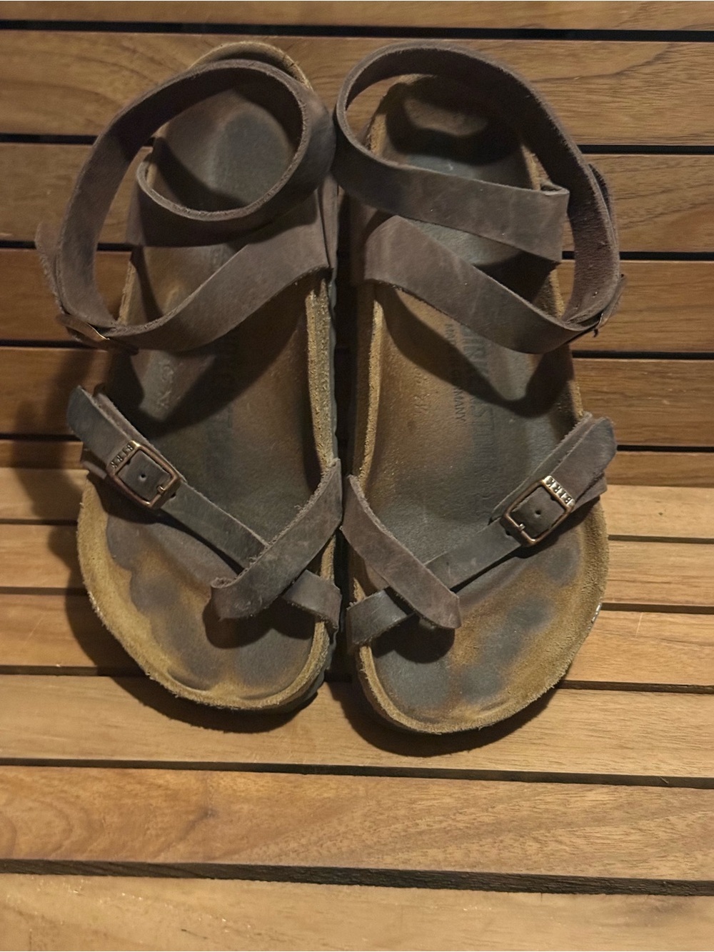 Women’s Yara Oiled Leather Flat Mocha 38 - Picture 3 of 7